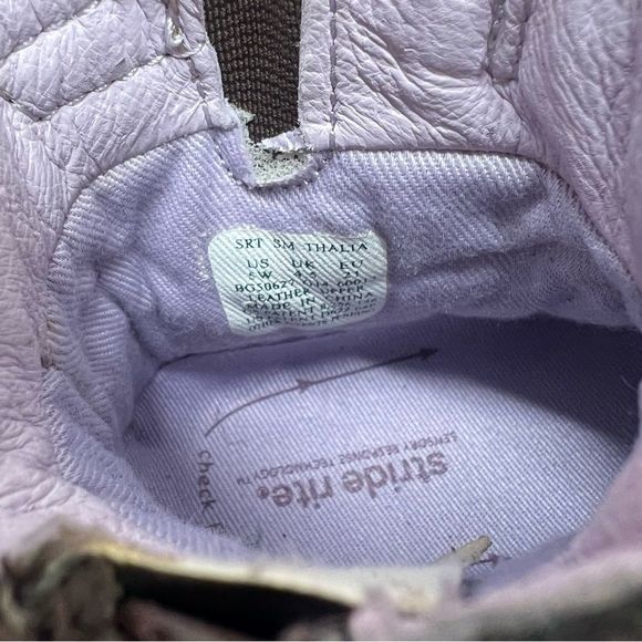 Stride Rite Thalia Brown Leather, Purple size 5W - Picture 6 of 9